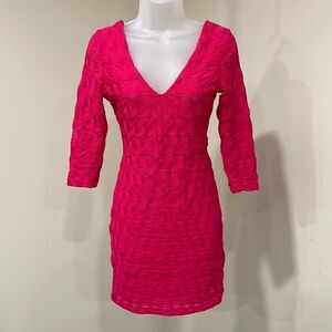 NWOT H&M Pink Form Fitting Dress. Size XS extra small